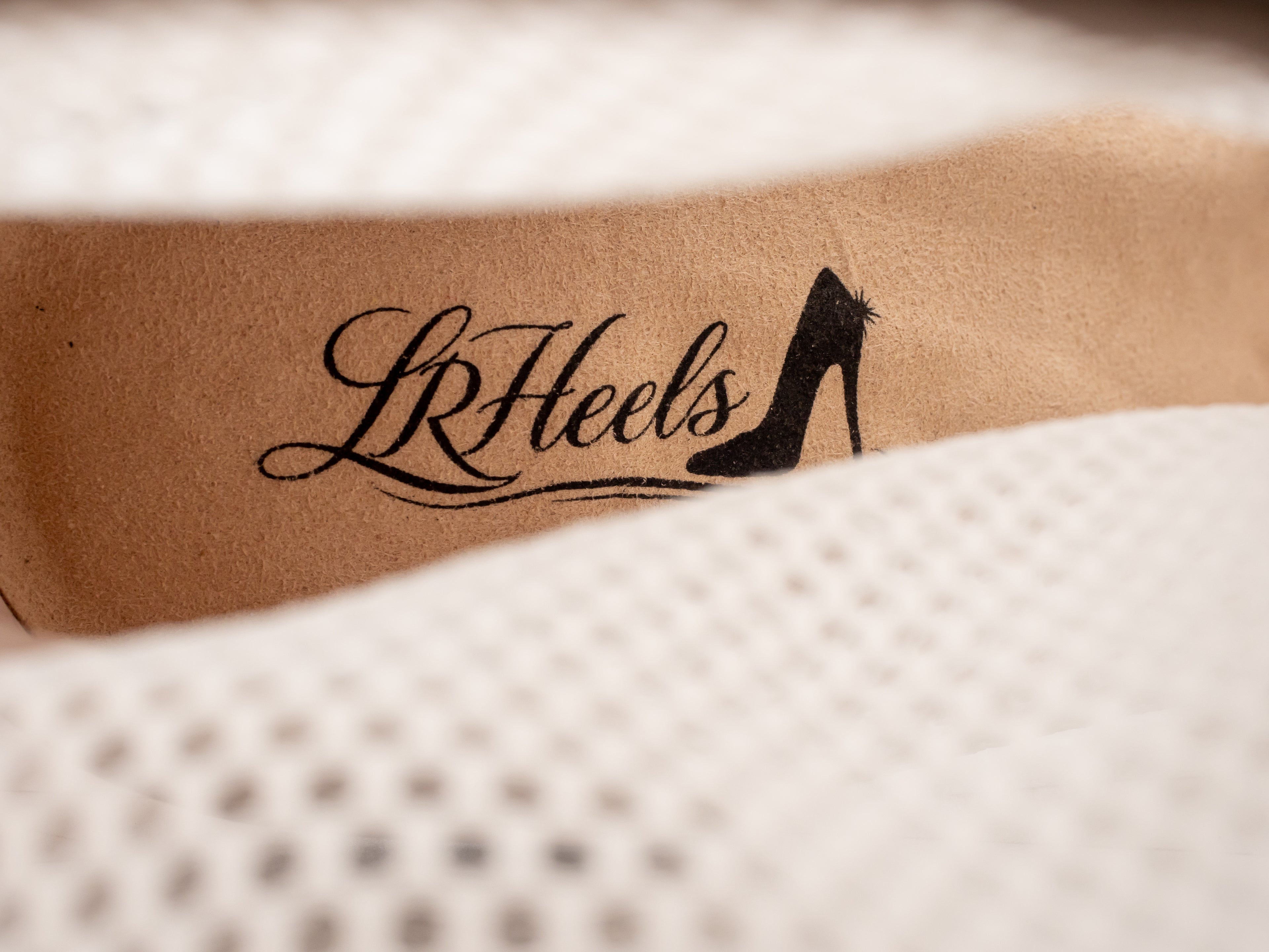 LRHeels High Heels Nude Queen Beige Leather In Memory Foam - Tacco 9,5 cm