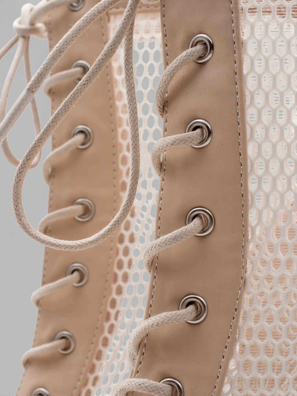 LRHeels High Heels Nude Queen Beige Leather In Memory Foam - Tacco 9,5 cm