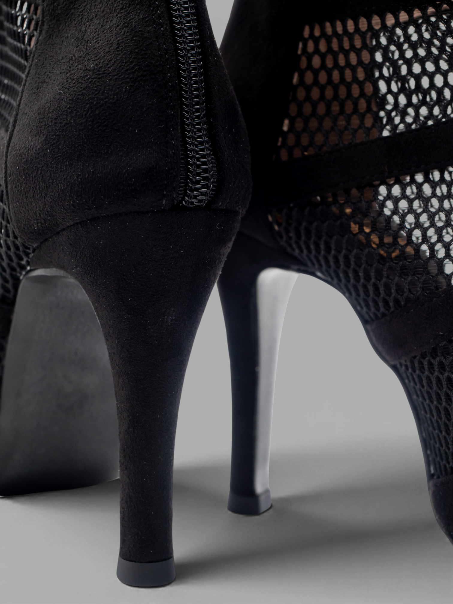 LRHeels High Heels Essential Tiger Black Camoscio In Memory Foam - Tacco 9,5 cm