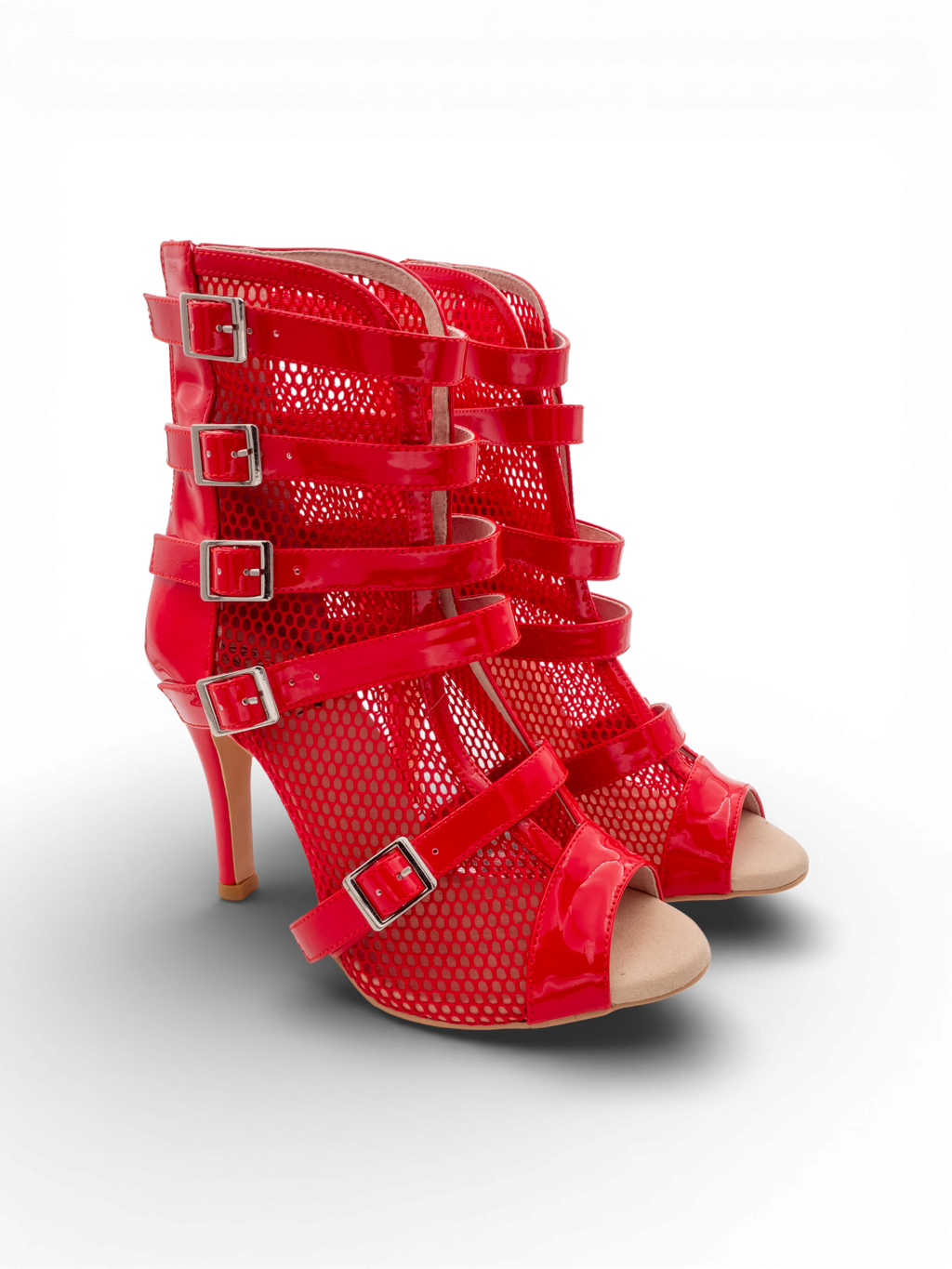 LRHeels High Heels Cherry Gloss Red Vernice In Memory Foam - Tacco 9,5 cm