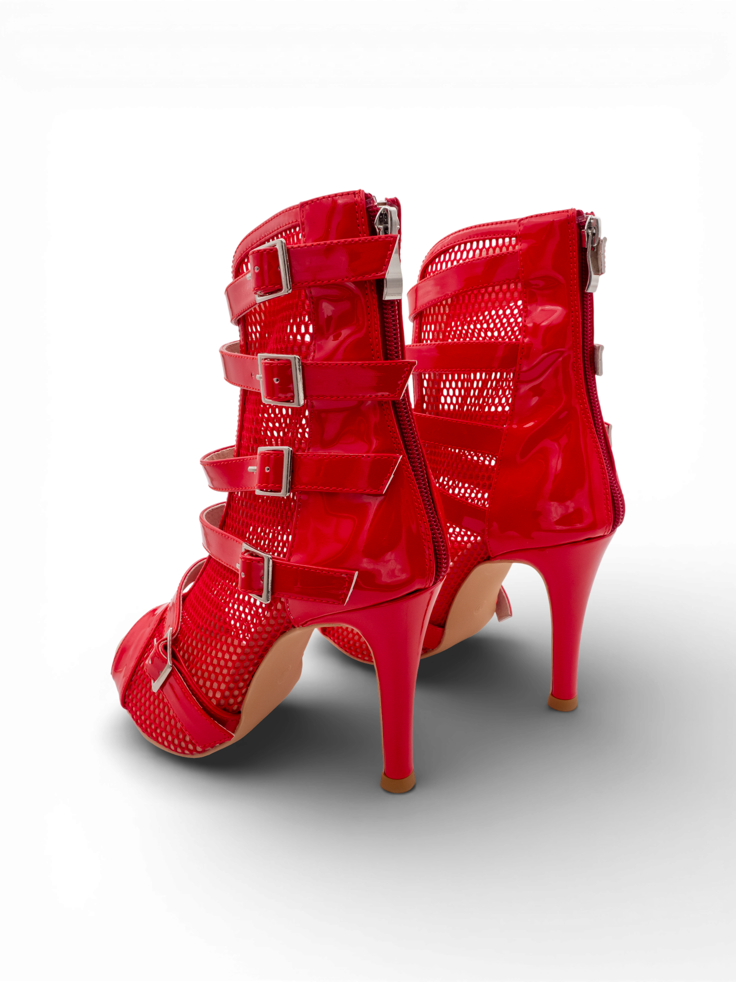 LRHeels High Heels Cherry Gloss Red Vernice In Memory Foam - Tacco 9,5 cm