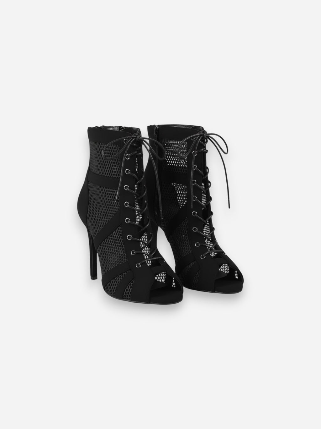 Scarpe High Heels Black In Memory Foam con rete 3D - Tacco 9 cm